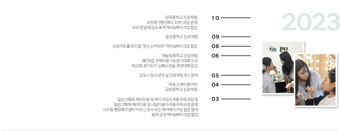 2023년 연혁 이미지